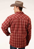 Roper Mens Long Sleeve Tall Fit Snap Sherpa Lined Flannel Shirt Jacket - Roper - Flyclothing LLC