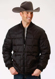 ROPER MENS BLACK POLY-FILLED JACKET - Roper - Flyclothing LLC