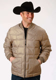 Roper Mens Khaki Poly-Filled Jacket - Roper - Flyclothing LLC