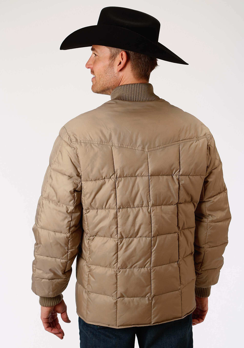 Roper Mens Khaki Poly-Filled Jacket - Roper - Flyclothing LLC