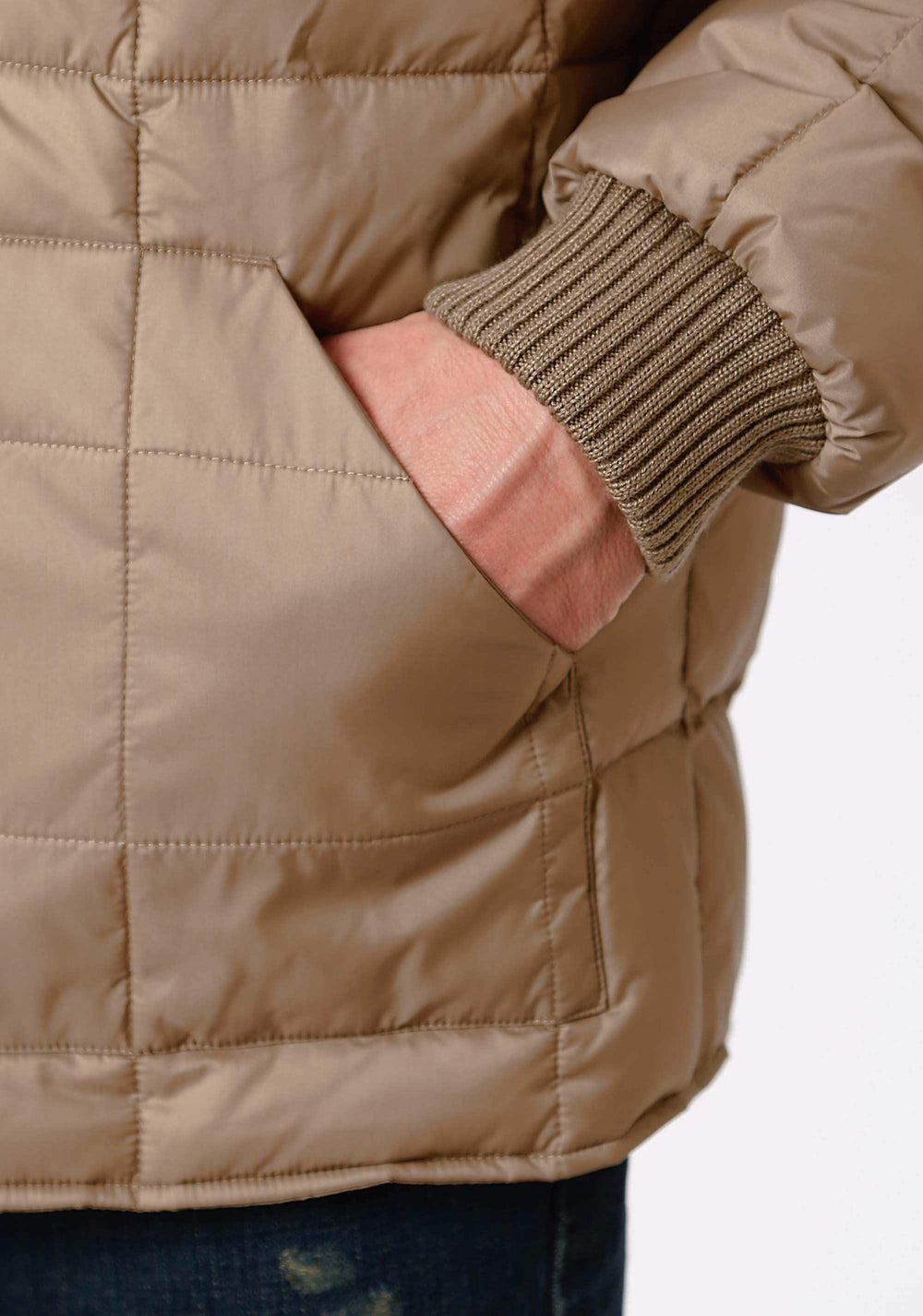 Roper Mens Khaki Poly-Filled Jacket - Roper - Flyclothing LLC