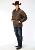 Roper Mens Brown Poly-Filled Jacket - Roper - Flyclothing LLC