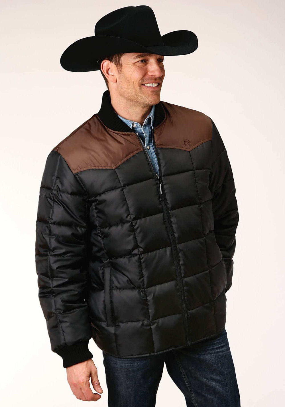 Roper Mens Quilted Polyfilled Jacket - Roper - Flyclothing LLC