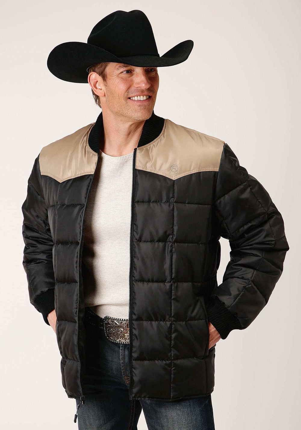 Roper Mens Quilted Polyfilled Jacket - Roper - Flyclothing LLC