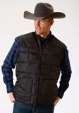 Roper Mens Black Poly-Filled Vest - Roper - Flyclothing LLC