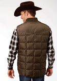 Roper Mens Brown Poly-Filled Vest - Roper - Flyclothing LLC
