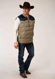 Roper Mens Quilted Poly With Poly Fill Vest - Roper - Flyclothing LLC