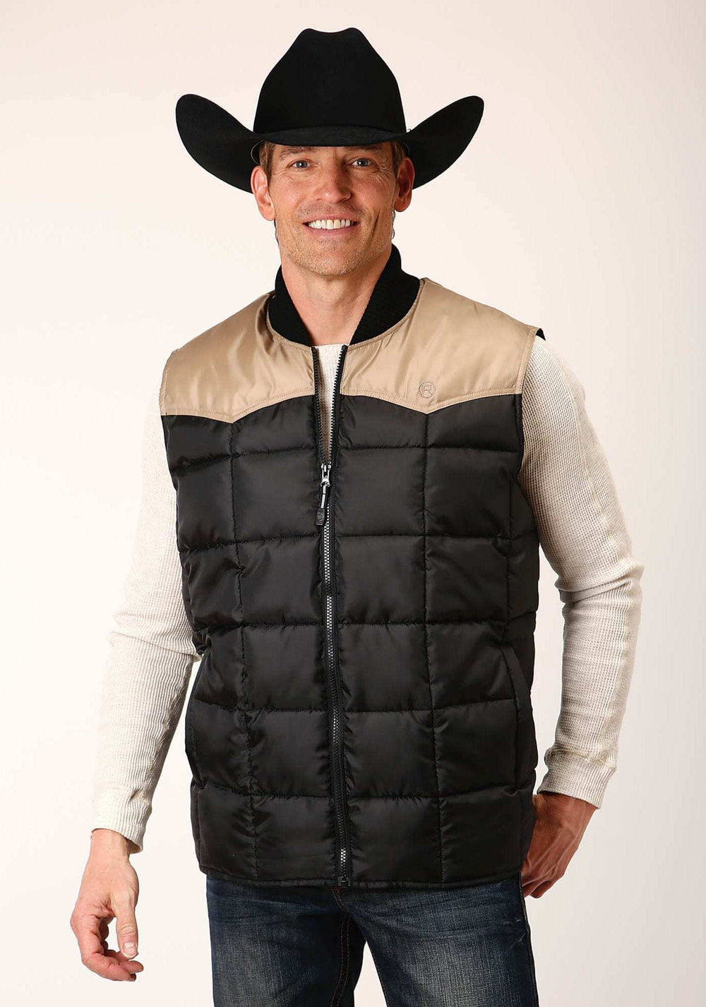 Roper Mens Quilted Polyfilled Vest - Roper - Flyclothing LLC