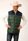 Roper Mens Quilted Polyfilled Vest - Roper - Flyclothing LLC