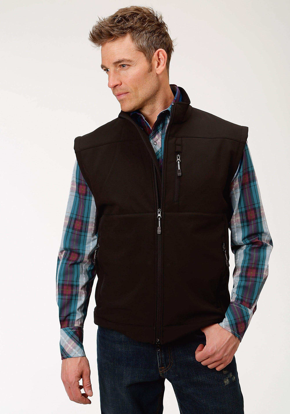 ROPER MENS OUTERWEAR BLACK WITH BLACK FLEECE - Roper - Flyclothing LLC