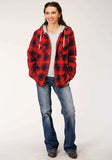 Roper Womens Long Sleeve Snap Thermal Lined Flannel Shirt Jacket - Roper - Flyclothing LLC