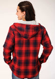 Roper Womens Long Sleeve Snap Thermal Lined Flannel Shirt Jacket - Roper - Flyclothing LLC