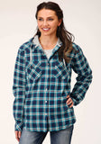 Roper Womens Long Sleeve Snap Thermal Lined Flannel Shirt Jacket - Roper - Flyclothing LLC
