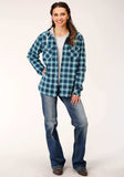 Roper Womens Long Sleeve Snap Thermal Lined Flannel Shirt Jacket - Roper - Flyclothing LLC