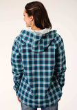 Roper Womens Long Sleeve Snap Thermal Lined Flannel Shirt Jacket - Roper - Flyclothing LLC