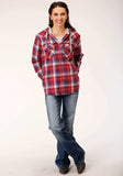 Roper Womens Long Sleeve Snap Thermal Lined Flannel Shirt Jacket - Roper - Flyclothing LLC