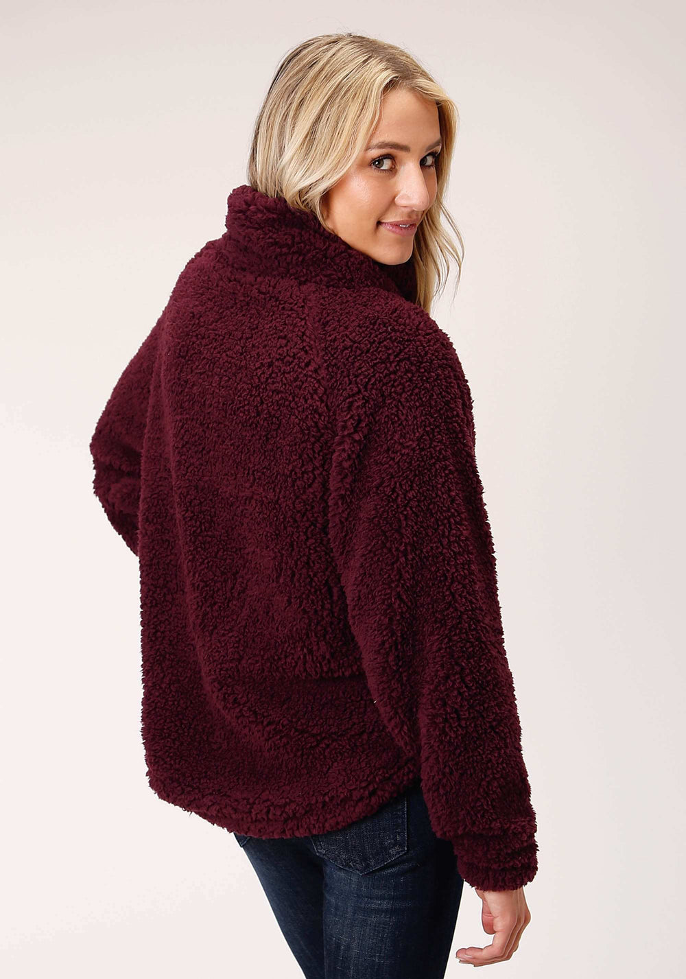 Roper Womens Wine Polar Fleece Pullover - Roper - Flyclothing LLC