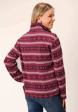 Roper Womens Rusty Red Aztec Print Fleece Pullover - Roper - Flyclothing LLC