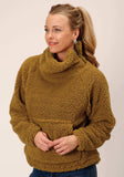 Roper Womens Teddy Bear Brown Polar Fleece Pullover - Roper - Flyclothing LLC