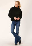 Roper WOMENS BLACK POLAR FLEECE PULLOVER - Roper - Flyclothing LLC