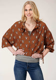Roper Womens Cowskulls Print Dolman Sleeve Jacket - Roper - Flyclothing LLC