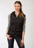 Roper Womens Black Down Hooded Vest - Roper - Flyclothing LLC