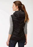 Roper Womens Black Down Hooded Vest - Roper - Flyclothing LLC