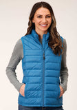 Roper Womens Down Cushable Down Filled Vest Teal - Roper - Flyclothing LLC