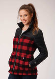 Roper Womens Black Poly Filled Crushable Zip Front Jacket - Roper - Flyclothing LLC