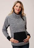 Roper Womens Heathered Grey Fleece Pullover - Roper - Flyclothing LLC