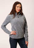 Roper Womens Heathered Grey Fleece Pullover - Roper - Flyclothing LLC