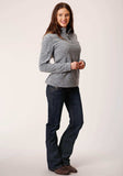 Roper Womens Heathered Grey Fleece Pullover - Roper - Flyclothing LLC