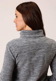 Roper Womens Heathered Grey Fleece Pullover - Roper - Flyclothing LLC