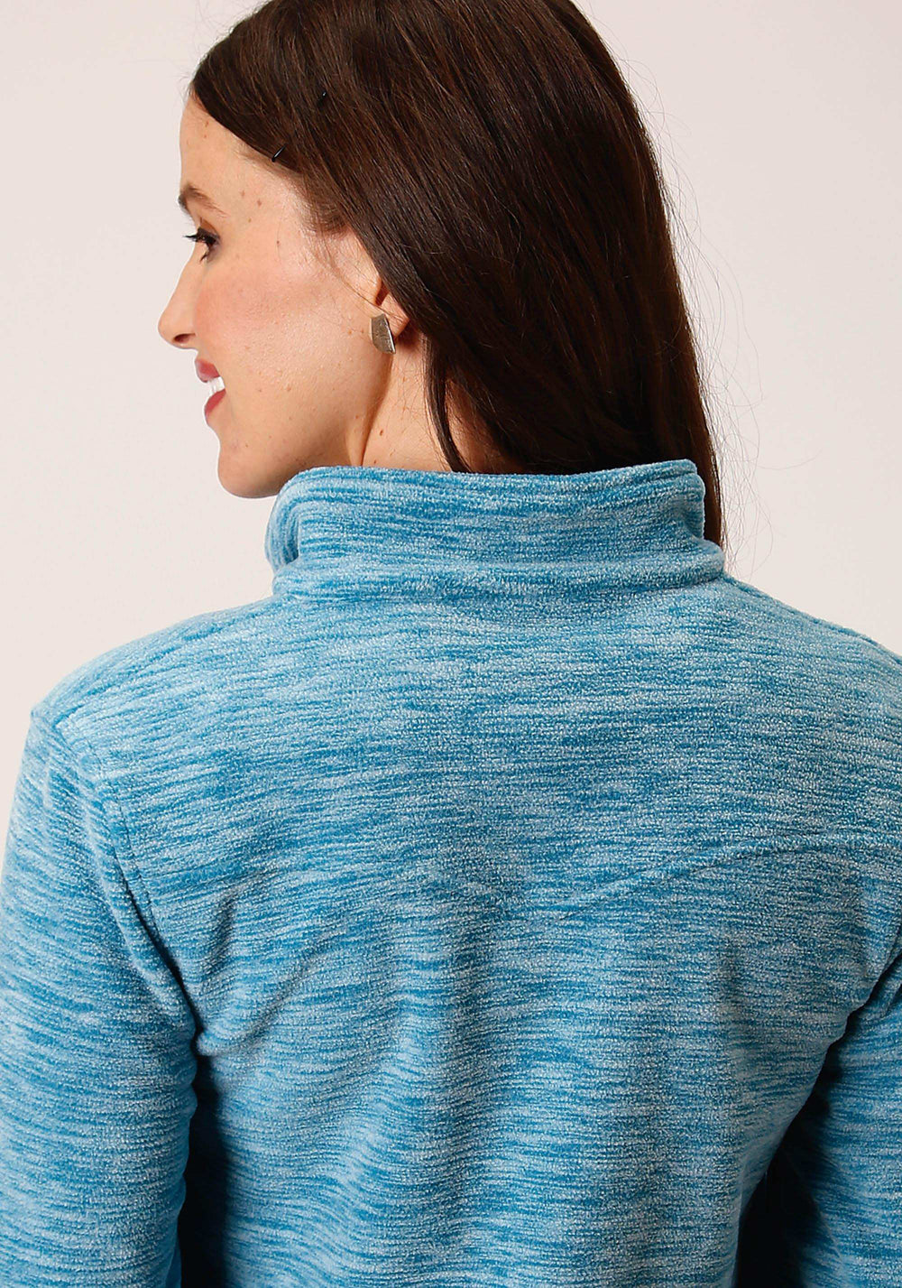 Roper Womens Heathered Teal Fleece Pullover - Roper - Flyclothing LLC