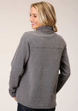 Roper Womens Heathered Charcoal Micro Fleece Pullover - Roper - Flyclothing LLC