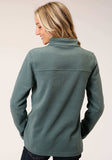 Roper Womens Misty Green Micro Fleece Pullover - Roper - Flyclothing LLC