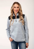 Roper Womens Hthr Grey Micro Fleece Pullover - Roper - Flyclothing LLC