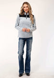 Roper Womens Hthr Grey Micro Fleece Pullover - Roper - Flyclothing LLC