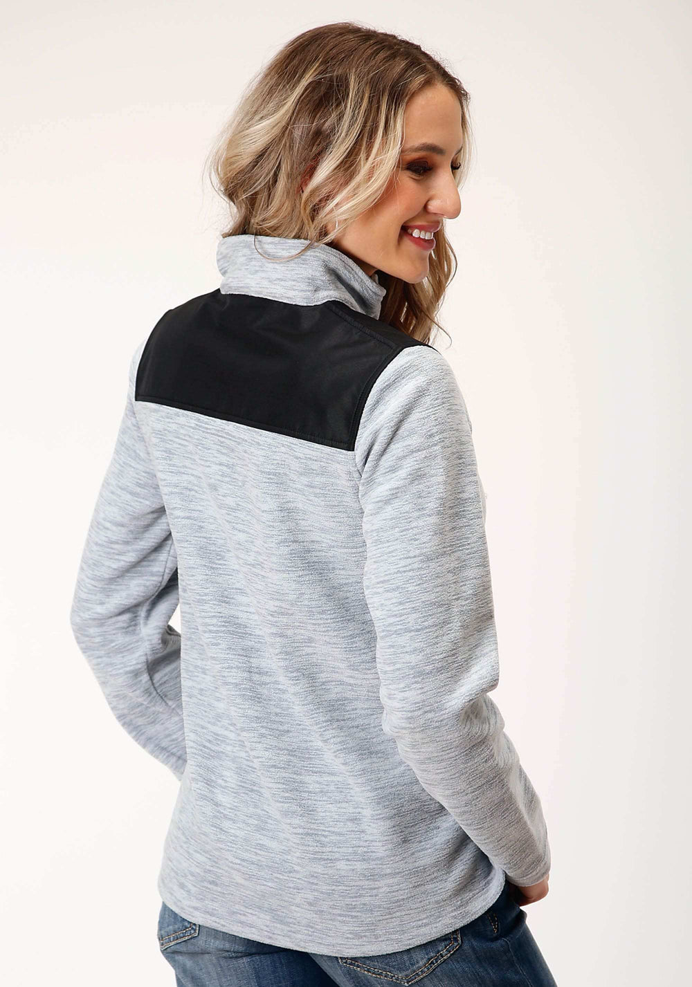 Roper Womens Hthr Grey Micro Fleece Pullover - Roper - Flyclothing LLC