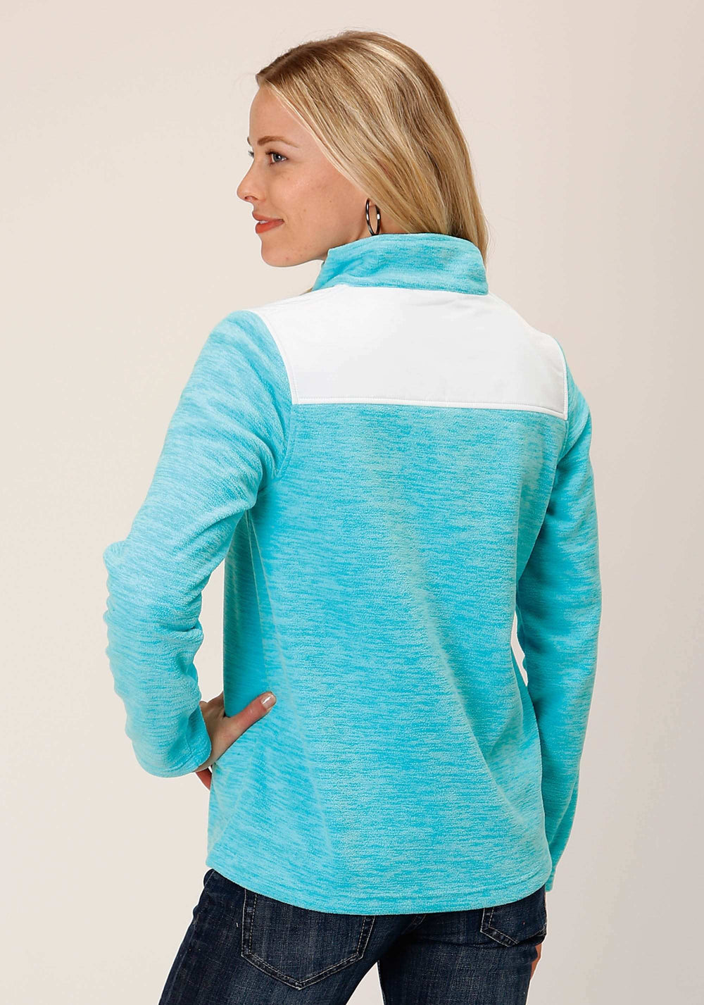 Roper Womens Hthr Turquoise Micro Fleece Pullover - Roper - Flyclothing LLC