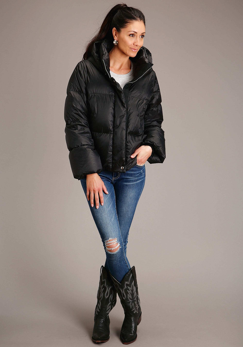 Roper Womens Women's Hooded Down Puffer Jacket - Roper - Flyclothing LLC