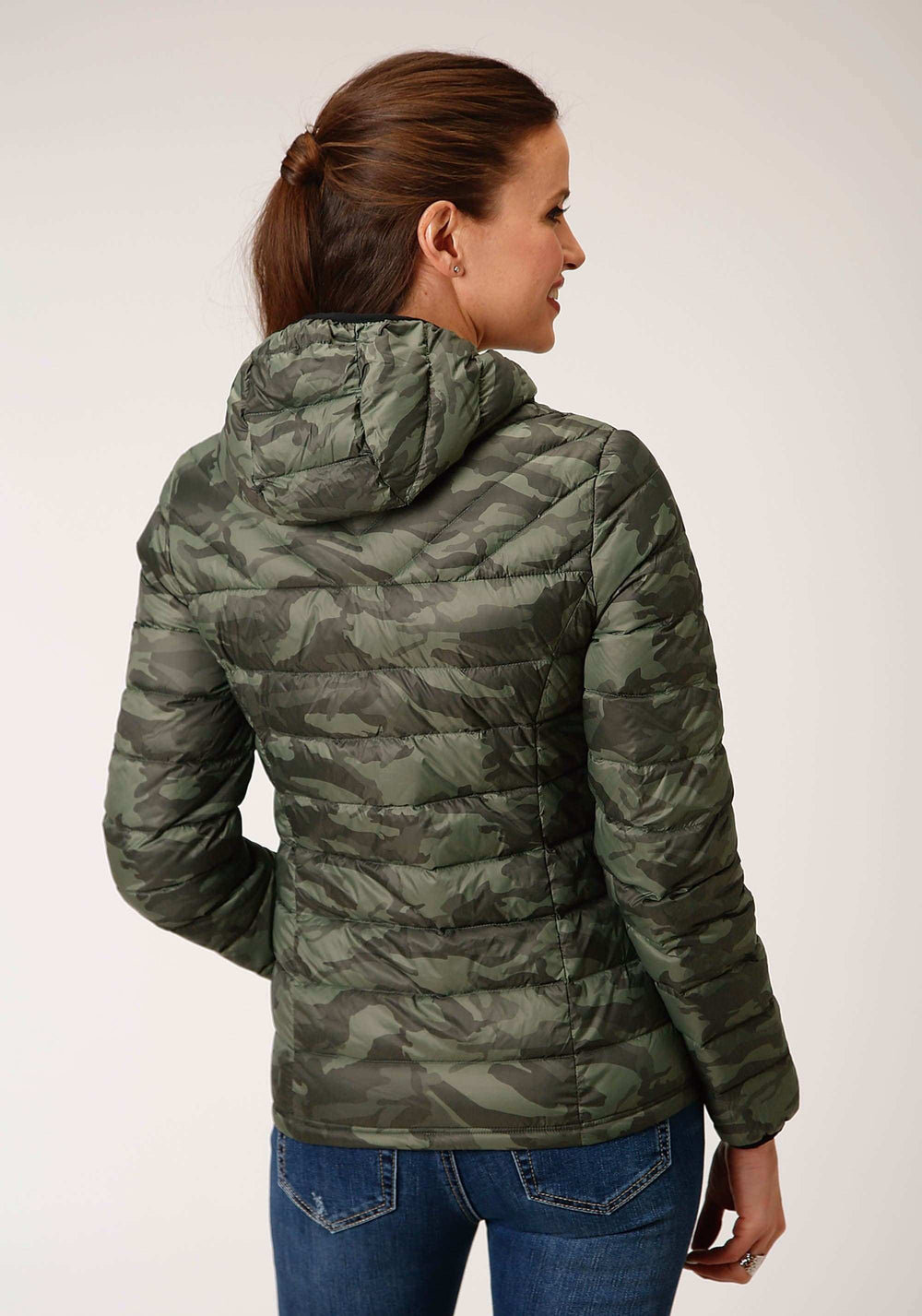 Roper Womens Parachute Camo Hooded Down Jacket - Roper - Flyclothing LLC