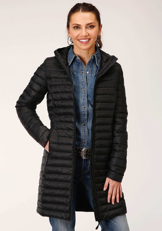 Roper Womens Parachute Black Long Down Jacket - Roper - Flyclothing LLC