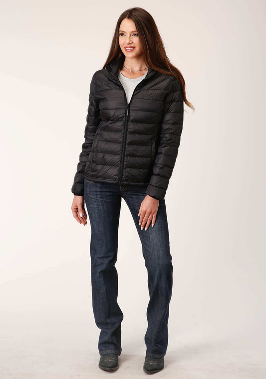 Roper Womens Black Nylon Down Proof Jacket - Roper - Flyclothing LLC