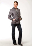 Roper Womens Grey Poly-Filled Jacket - Roper - Flyclothing LLC