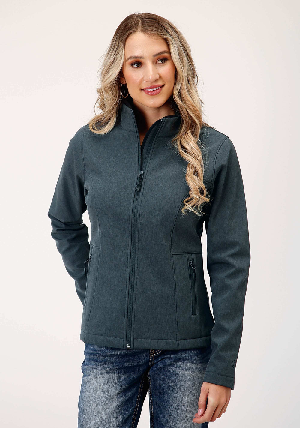 Roper Womens Heather Grey Soft Shell Tech Jacket - Roper - Flyclothing LLC