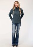 Roper Womens Heather Grey Soft Shell Tech Jacket - Roper - Flyclothing LLC