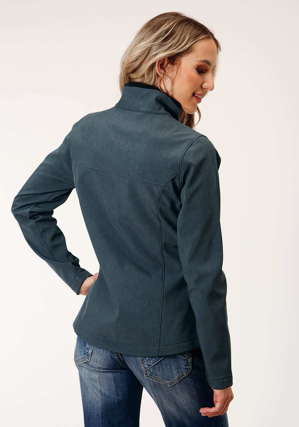 Roper Womens Heather Grey Soft Shell Tech Jacket - Roper - Flyclothing LLC