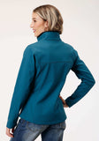 Roper Womens Deep Teal Grid Soft Shell Tech Jacket - Roper - Flyclothing LLC