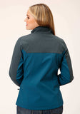 Roper Womens Grey Grey Combo Soft Shell Tech Jacket - Roper - Flyclothing LLC
